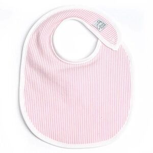 Soft Pink Striped Baby Bib
